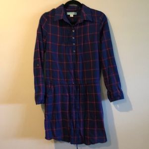 Long sleeve flannel dress